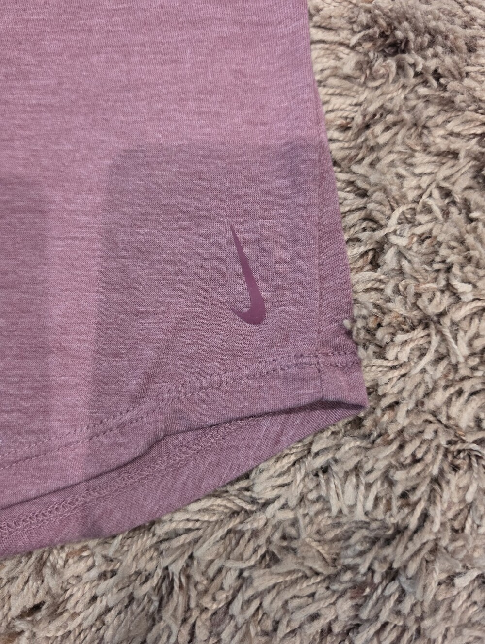 Nike Dri-FIT Women's Heathered Mauve Racerback Tank Top XS Workout Athletic - Picture 3 of 6